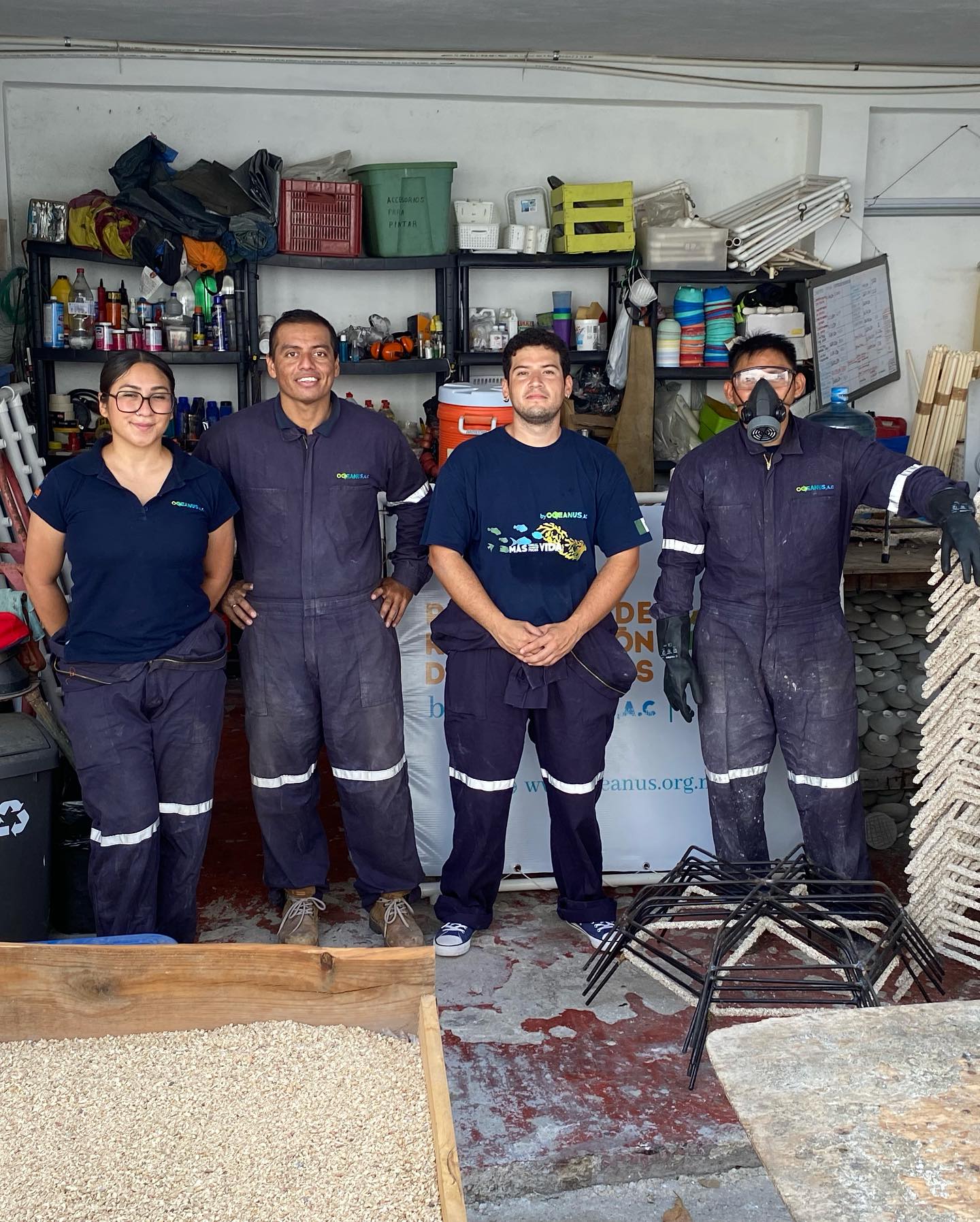 Equipo Oceanus en campo — Caribe Mexicano